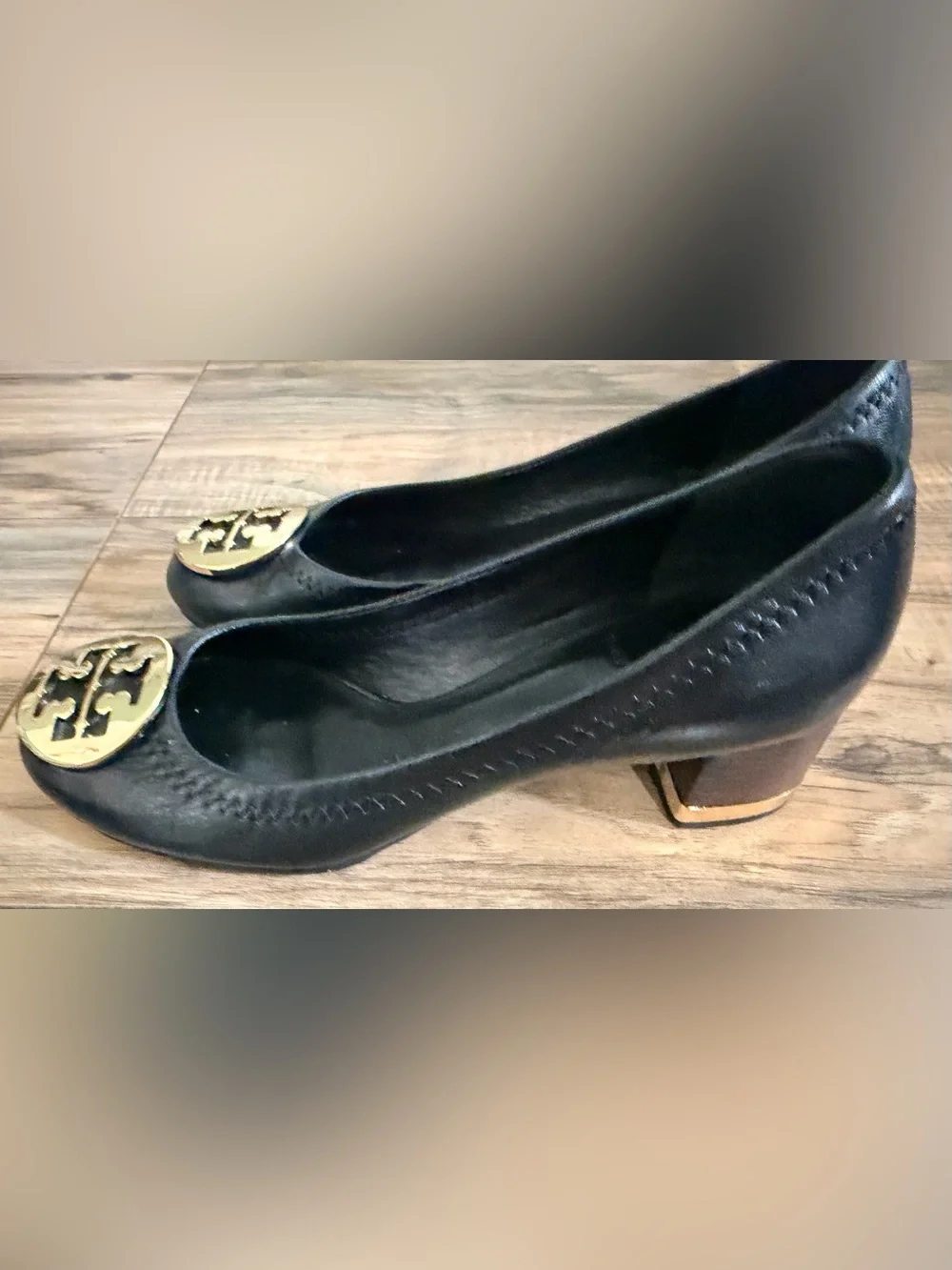 Tory Burch black heels 6.5